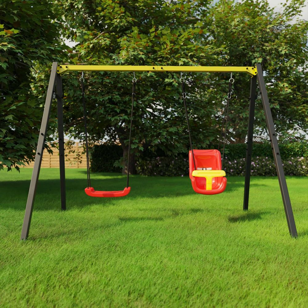 Kinderschommel tuin met nestschommel en schommel - Super Swing, image size:1000x1000