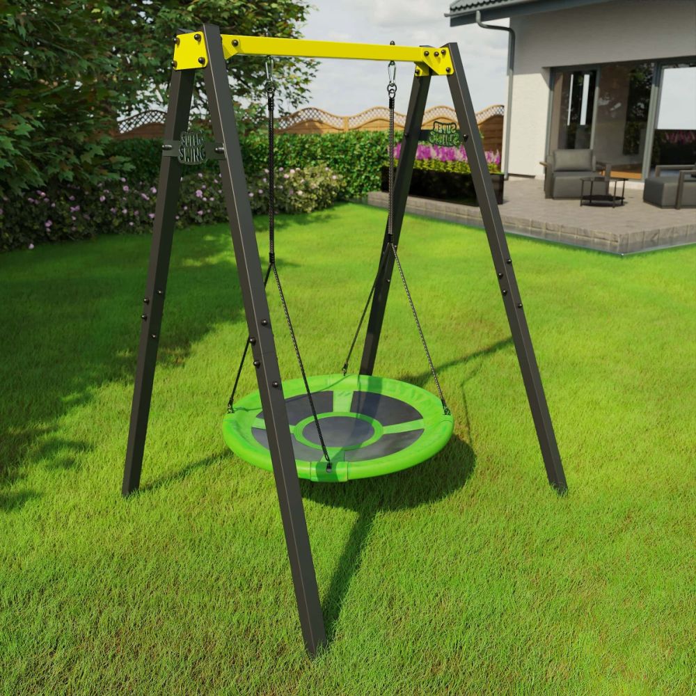 Nestschommel met frame Enkele Flexischommel